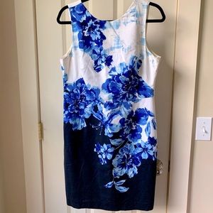 Maeve blue white floral dress 14